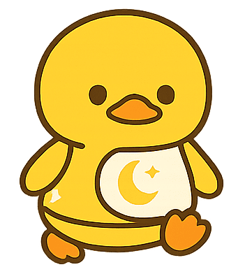 Bibiduck healing duck illustration