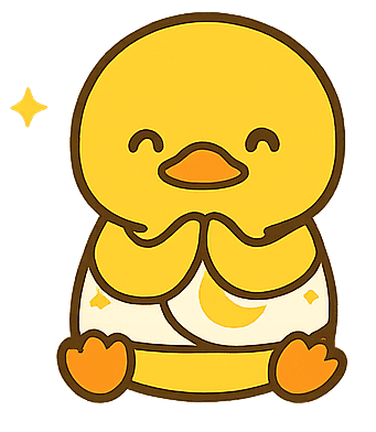 Bibiduck healing duck illustration