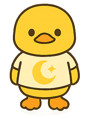 Bibiduck healing duck illustration