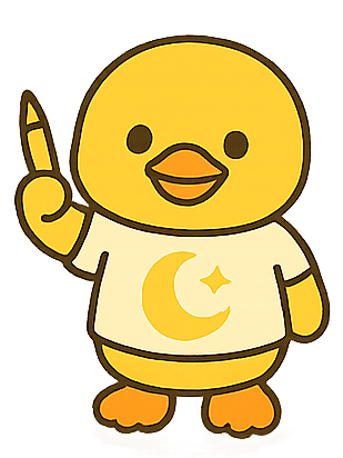 Bibiduck healing duck illustration